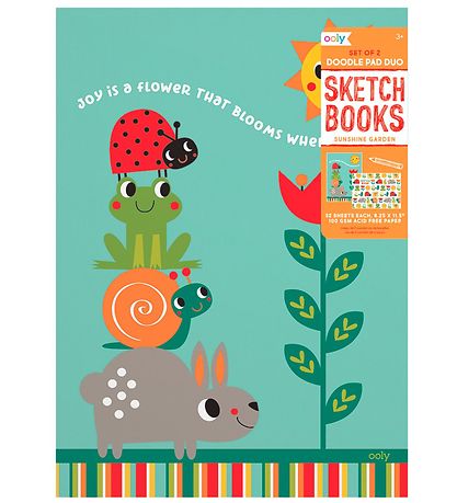 Ooly Sketchbook - 2er-Pack - Sunshine Garden