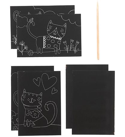 Ooly Scratch and Scribble Mini Set - Cutie Cats
