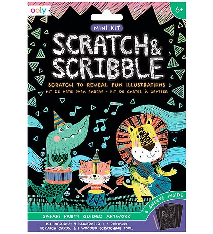 Ooly Scratch and Scribble Mini Set - Safari Party