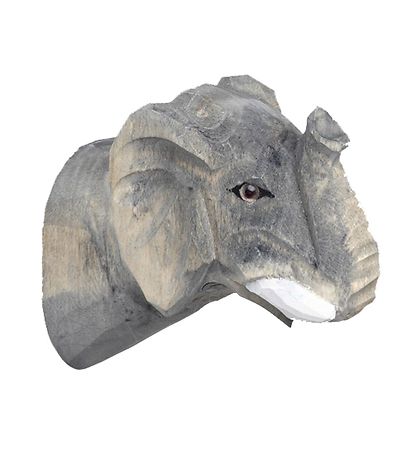 ferm Living Knopp - Handsnickrat trä - 9,5x9,5x5 cm - Elefant