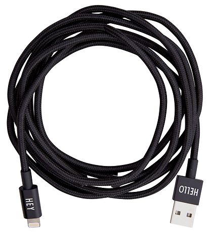 Design Letters Lightning Cable - 1,85 Meters - Black