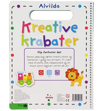 Alvilda Activity Book w. Stickers - Krative Krabater - Danish