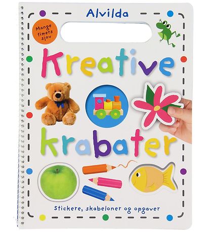 Alvilda Activity Book w. Stickers - Krative Krabater - Danish