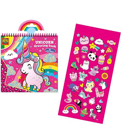 SES Creative - Unicorn Drawing Book w. Stickers