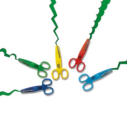 SES Creative Scissor set - 5 pcs - Zig Zag