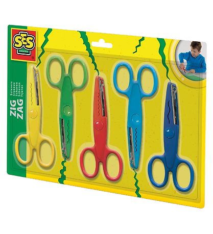 SES Creative Scissor set - 5 pcs - Zig Zag