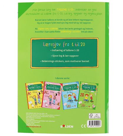 Forlaget Bolden Activity Book - Book about the numbers 1-10 - Da