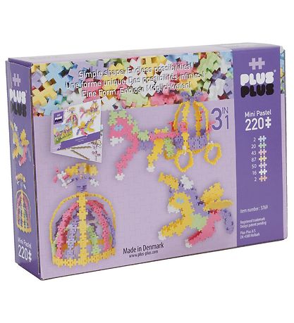 Plus-Plus Pastel - 3-I-1 - 220stk