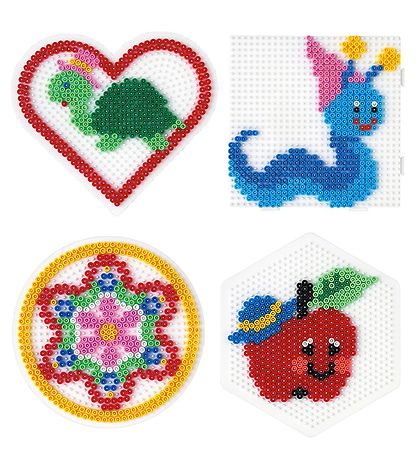 Hama Midi Pegboard - 4 pcs - Circle/Heart/Square/Hexagon