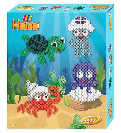 Hama Midi Perlenset - 2500 st. - Meerestiere