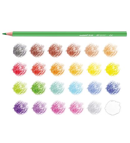 Carioca Coloured Pencils - Triangular - 24 pcs - Multicoloured