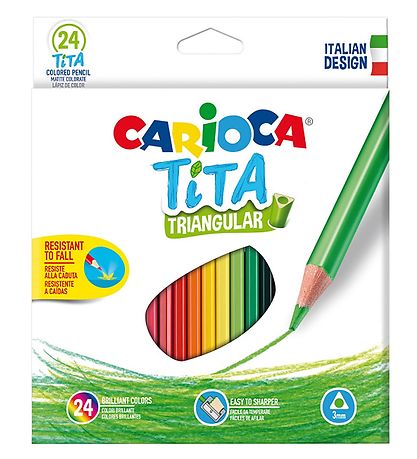 Carioca Coloured Pencils - Triangular - 24 pcs - Multicoloured
