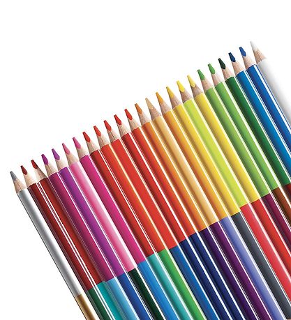 Carioca BiColor Pencils - 24 pcs - Multicoloured