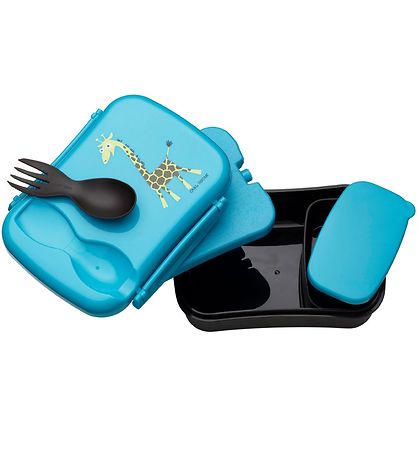 Carl Oscar Lunchbox w. Cooling Element - Turquoise Giraffe