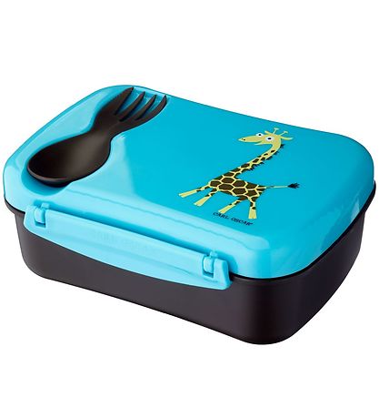 Carl Oscar Lunchbox w. Cooling Element - Turquoise Giraffe