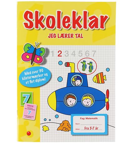 Forlaget Bolden Activity Book - Jeg Lærer Tal - Danish