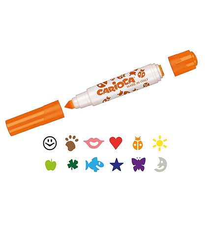 Carioca Stamp Markers - 12 pcs - Multicoloured