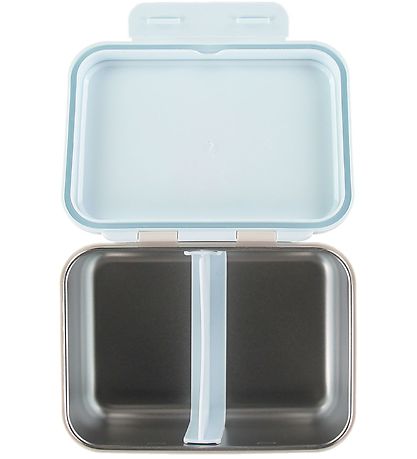 Petit Monkey Lunchbox - Stainless Steel - Panda Love - Blue