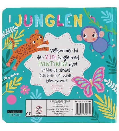 Karrusel Forlag Book - Mærk Og Føl - I Junglen - Danish