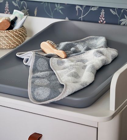 Leander Changing Mat Topper - Matty - 45x65 - Cool Grey w. Dots