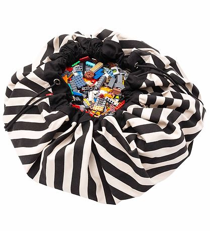 Play&Go Toy Storage Bag - 140 cm - Stripes Black