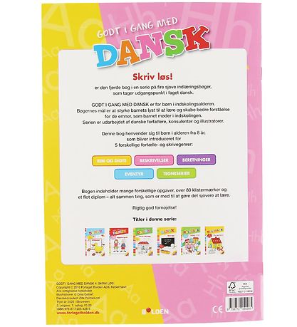 Forlaget Bolden Activity Book - Godt I Gang Med Dansk - Skriv Lø