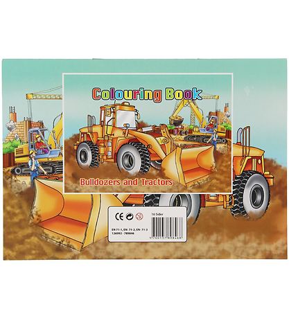 Colouring Book - Bulldozers & Tractors Colouring Book - 16 Pages
