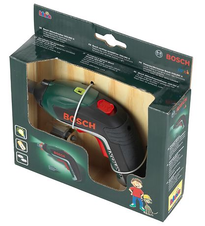 Bosch Mini Screwdriver w. Light/Sound - Ixolino - Toys - Green