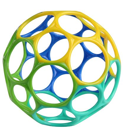Oball Classic Ball - 8 cm - Blau/Türkis/Gelb/Grün