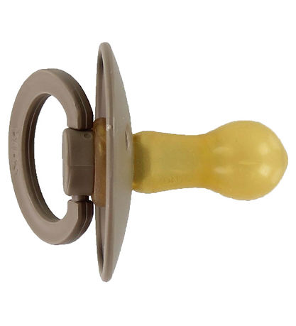 BIBS Colour Pacifiers - Size 2 - 2-Pack - Round - Mocha/Dark Oak