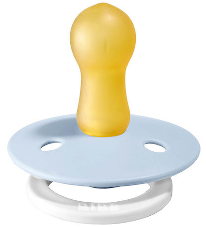 BIBS Colour Glowing Pacifiers - Size 2 - 2-Pack - Round - Iron/B