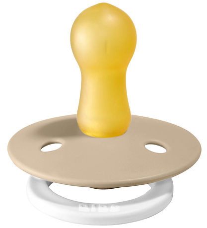 BIBS Colour Glowing Pacifiers - Size 2 - 2-Pack - Round - Blush/
