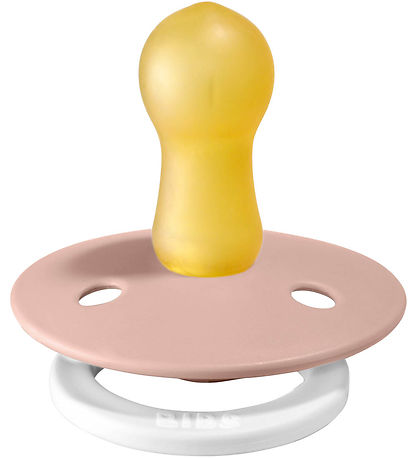BIBS Colour Glowing Pacifiers - Size 2 - 2-Pack - Round - Blush/