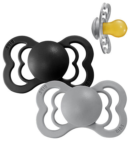 BIBS Supreme+ Schnuller - Gr. 1 - 2er-Pack - Symmetrisch - Cloud