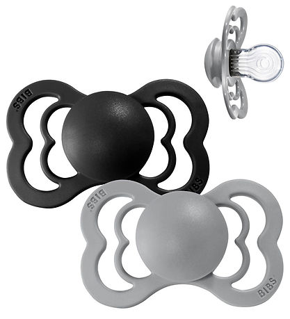 BIBS Supreme+ Schnuller - Gr. 1 - 2er-Pack - Symmetrisch - Cloud