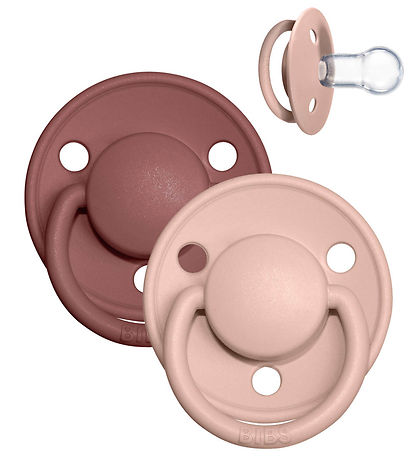 BIBS De Lux Schnuller - 2er-Pack - Rund - Waldmurmeltier/Blush