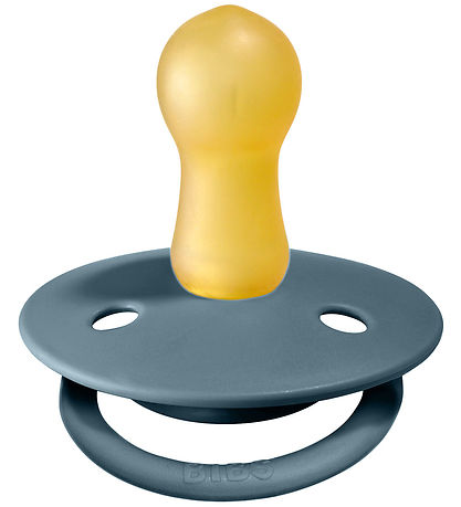 BIBS De Lux Schnuller - Gr. 2 - 2er-Pack - Rund - Mustard/Petrol