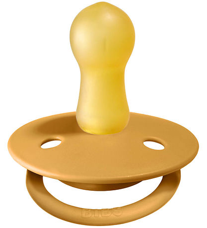BIBS De Lux Schnuller - Gr. 2 - 2er-Pack - Rund - Mustard/Petrol