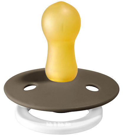 BIBS Colour Glowing Pacifiers - Size 1 - 2-Pack - Round - Vanill