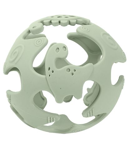 Tiny Tot Teether Ball - Silicone - Dusty Green