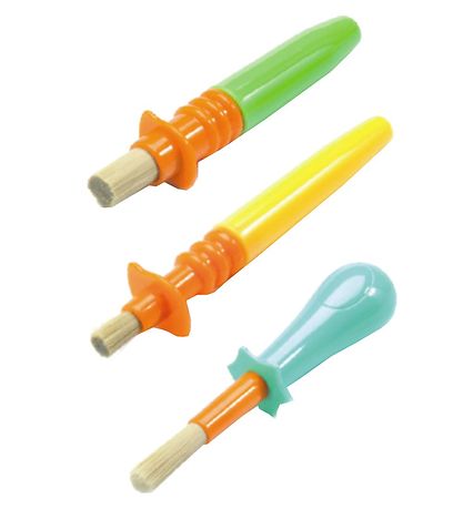 Djeco Paintbrushes - 3-pack - Plastic