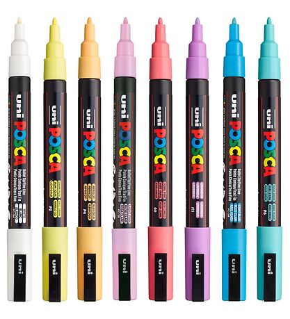 Posca Tussit - PC-3M - 8 kpl. - Mykistetty Värit