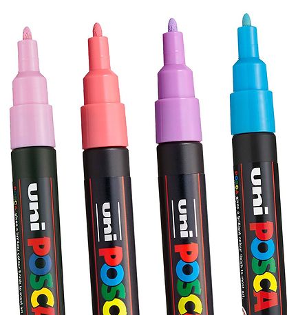 Posca Tussit - PC-3M - 8 kpl. - Mykistetty Värit