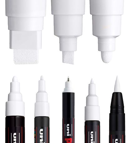 Posca Markers - 8 tip sizes - White