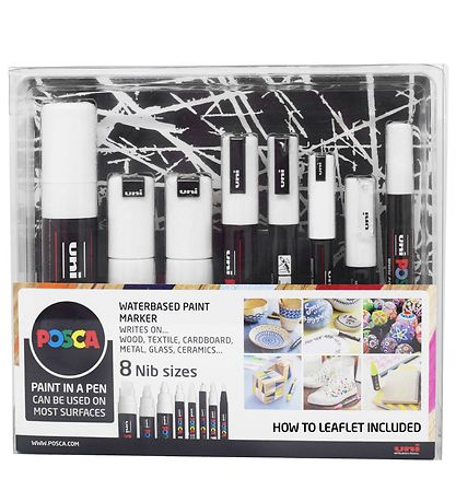 POSCA ALL SIZES SET/8 WHITE - Wonder Fair Home Shopping Network