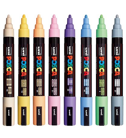 Posca Markers - PC-5M - 8 pcs - Pastel