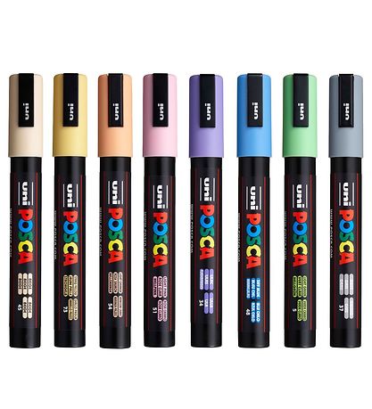 Posca Markers - PC-5M - 8 pcs - Pastel