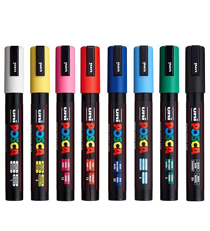 Posca Markers - PC-5M - 8 pcs - Multicolour