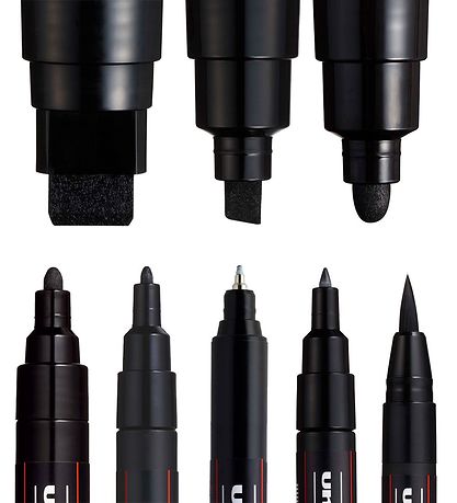 Posca Markers - 8 Tip Sizes - Black