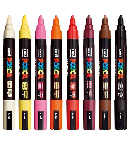 Posca Tussit - PC-5M - 8 kpl. - lämpö Värit